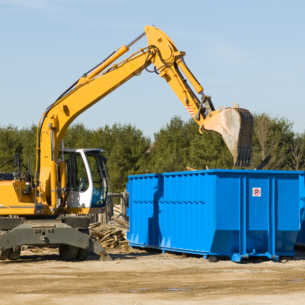 what size residential dumpster rentals are available in Fairmount Georgia